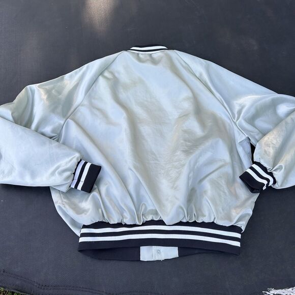 Vintage King Louie Jacket Mens XL Pro Fit Satin Bomber USA Western Uniform Coat - Picture 8 of 8